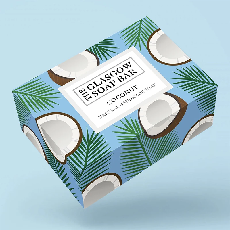 Custom Design Folding Cartons Paperboard Soap Packing Boxes with Plastic Window