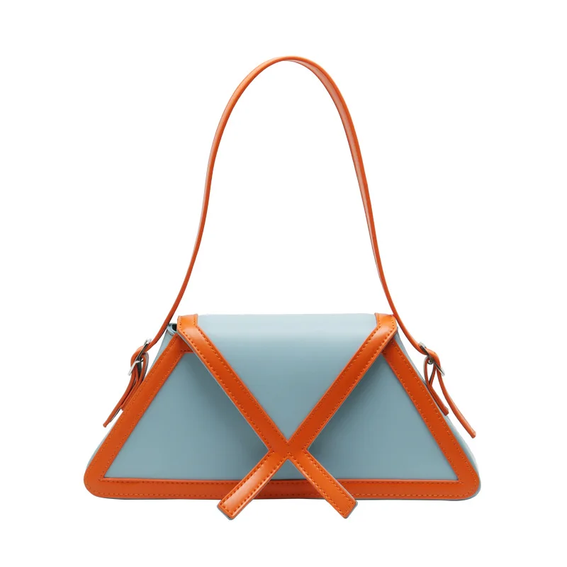 French Niche Design Underarm Trapezoid Bag 2021 Net Red New Trendy Korean Version Of The Wild One-Shoulder Messenger Bag