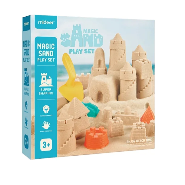 Mideer MD4134 Magic Sand Play Set New Arrival with Super Soft and Tools for Kids to at Home