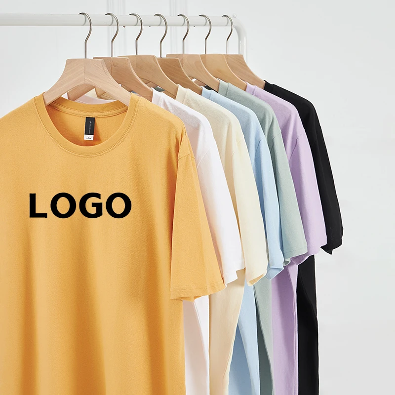 Wholesale Manufacture Unisex T-shirts 100% Cotton Custom Logo Printing blank plain 180gsm ovresize men T shirt