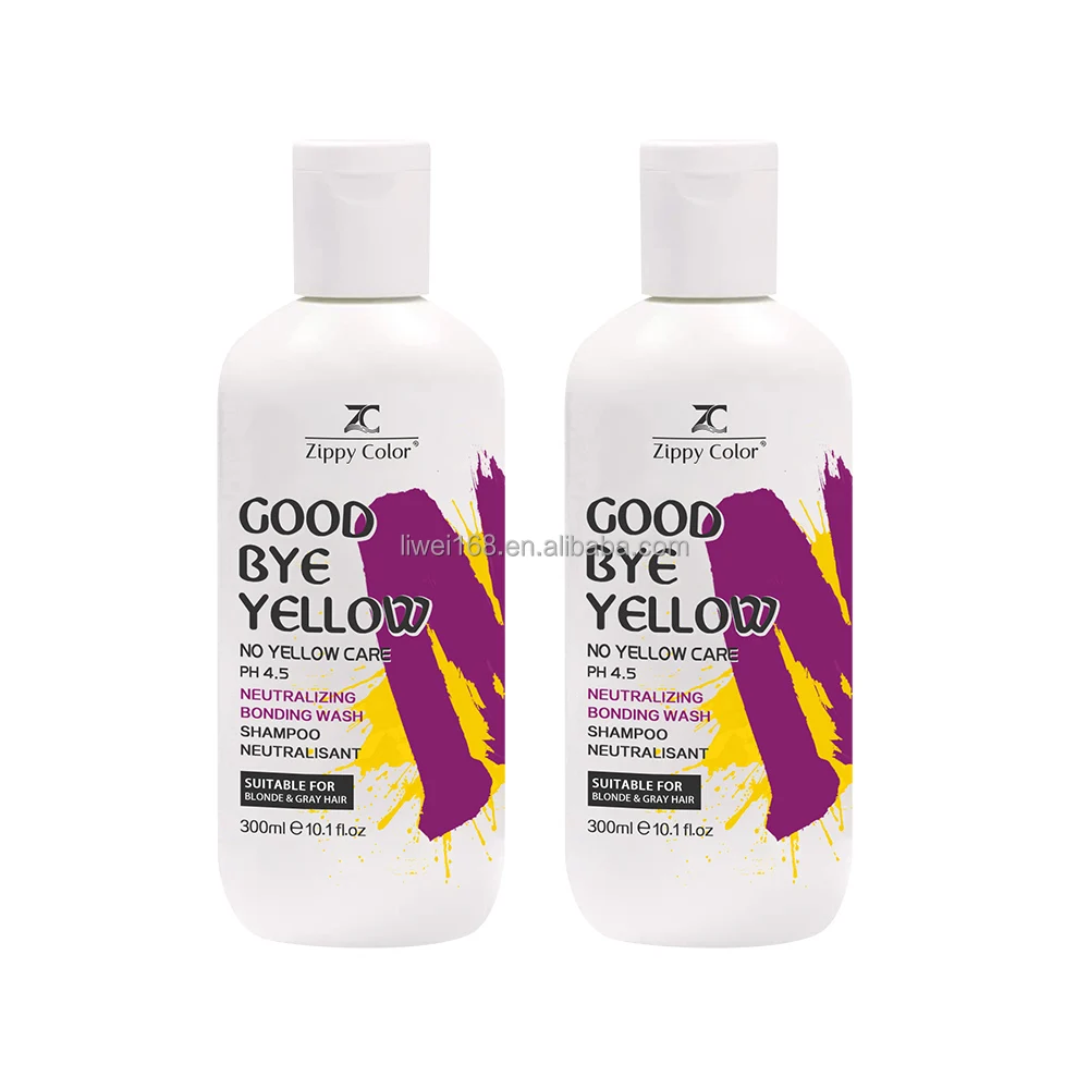 Hot Selling Remove Yellow Color Change Hair To Silver Color Dye Purple Toner Shampoo For Bleached Hair