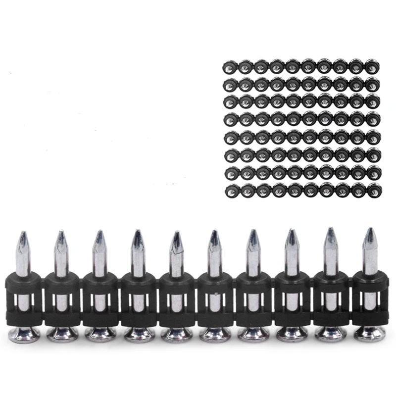 toua 32MM gas nail for concrete steel gun nail Plastic Strip Gas Drive pins Concrete steel Nails gas actuated