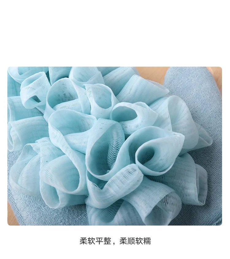 Amazon Hot Selling Portable Bath Gloves Double Sides Bath Gloves Exfloating Bath Gloves Soft Remove Dead Skin