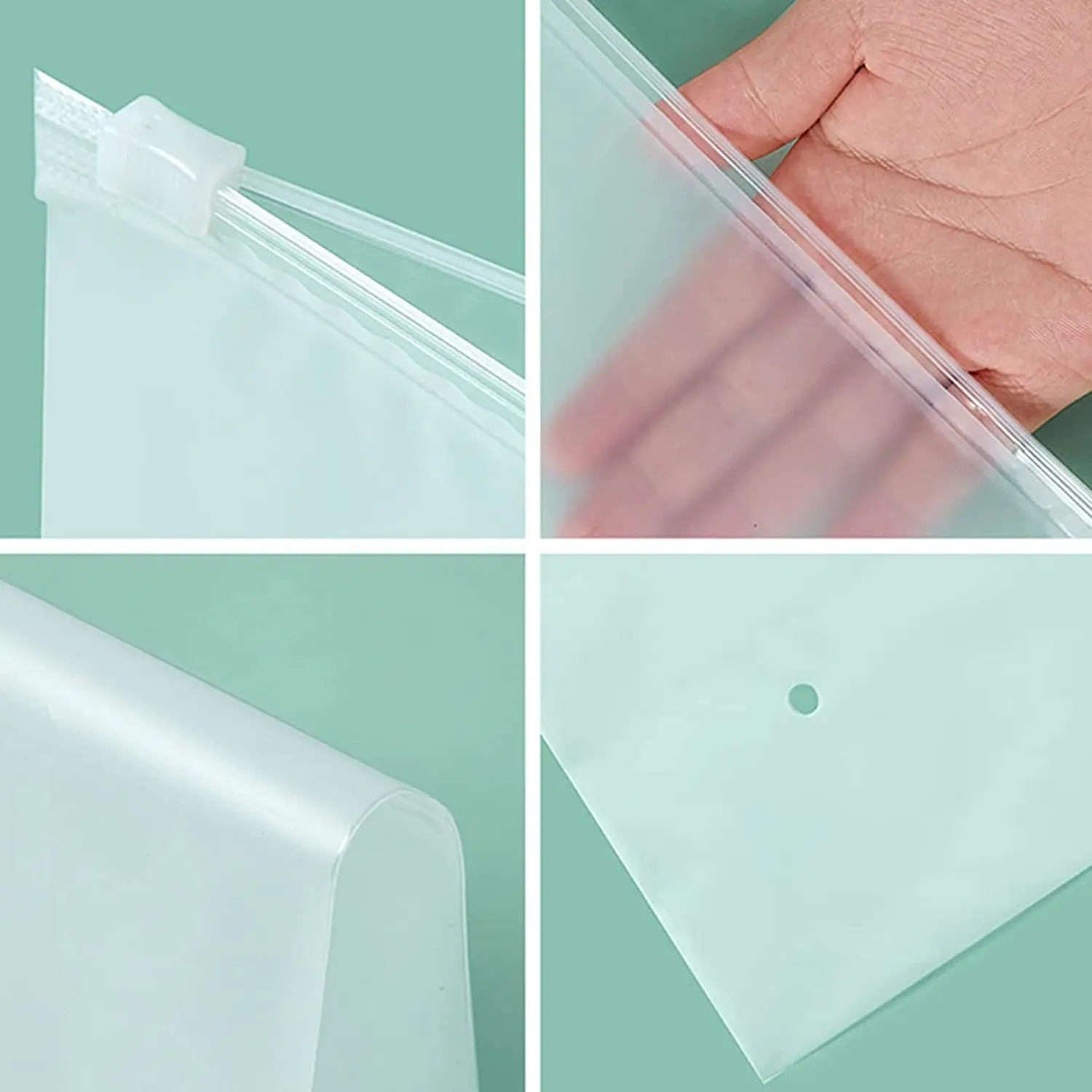 Custom LOGO Printed And Different Size Slider Ziplock Plastic Bags Zip Lock Poly Bag