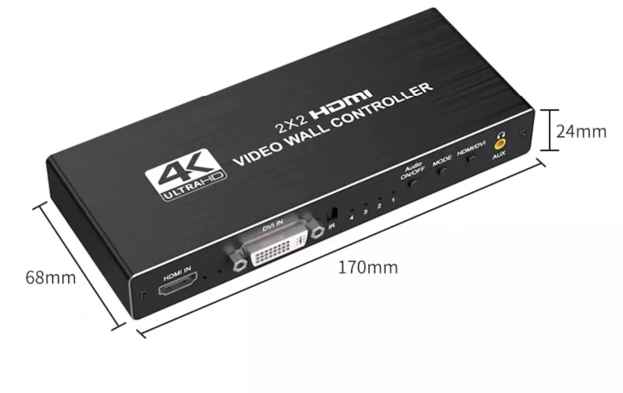 4K 30hz 2x2 HDMI Video Wall Controller