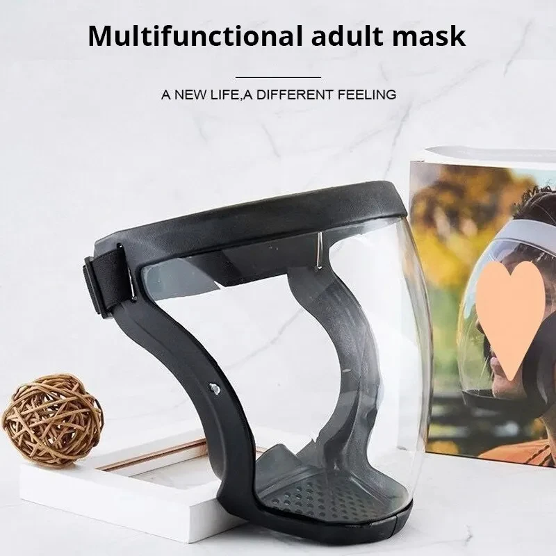 Best uper Protective Anti-fog Face Shield,Unisex Hd Transparent Mask Protective Cover Windproof Anti-fog Head Cover Screen Visor