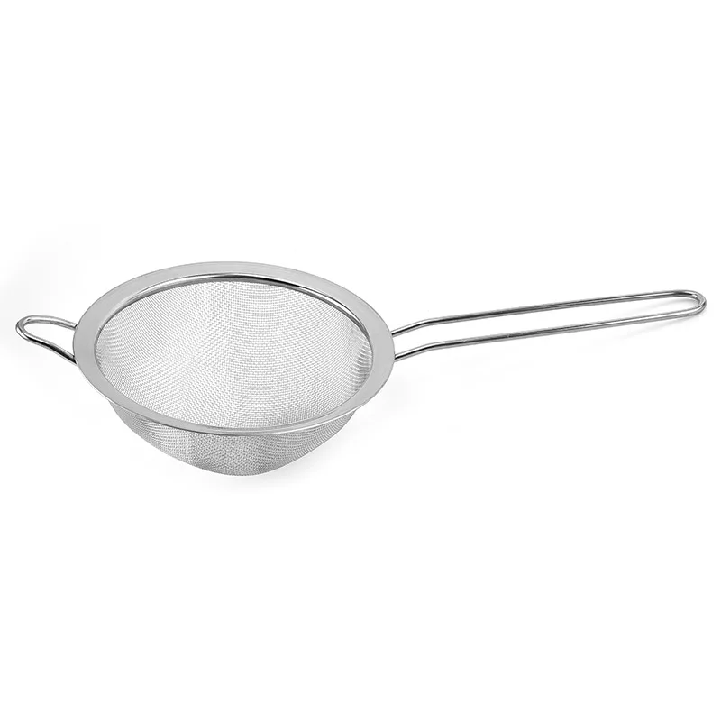 Kitchen Tool Fine Mesh Sieve Stainless Steel Strainers Flour Sifter Sieve