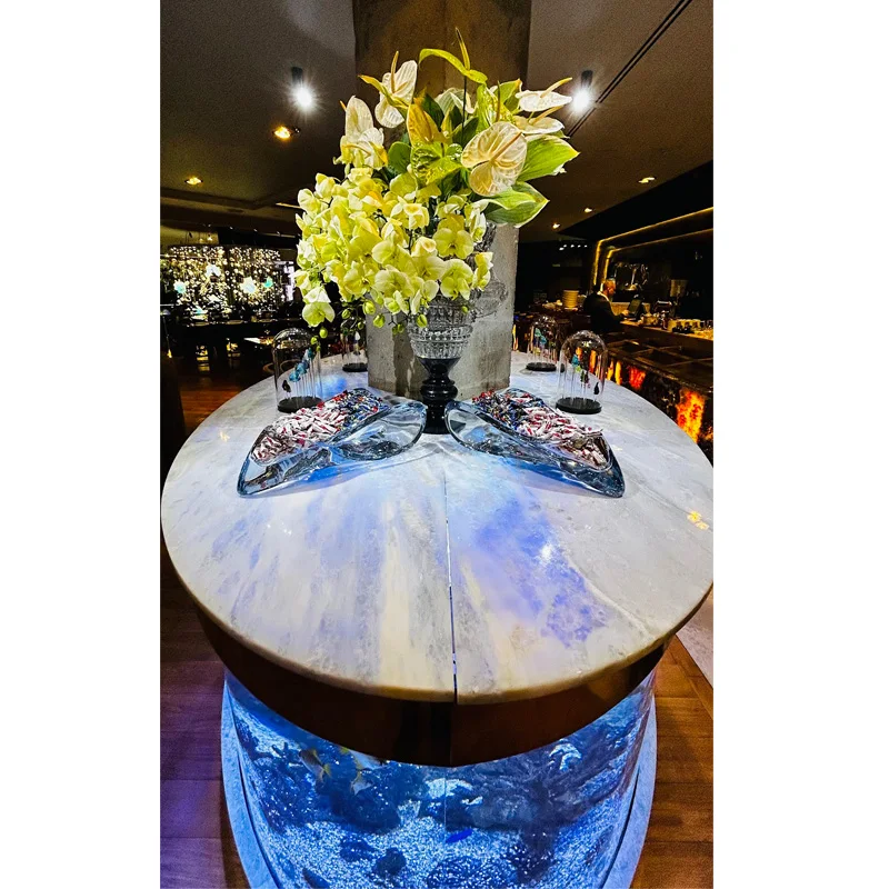 Полированная бразильская плитка из синего кварцита с айсбергом голубая мраморная каменная настенная дизайн столешниц