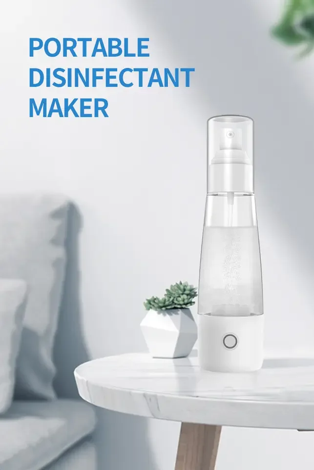 High Quality Homeuse Design 50ml Portable Sodium Hypochlorite Generator Sterilization Liquid Generator