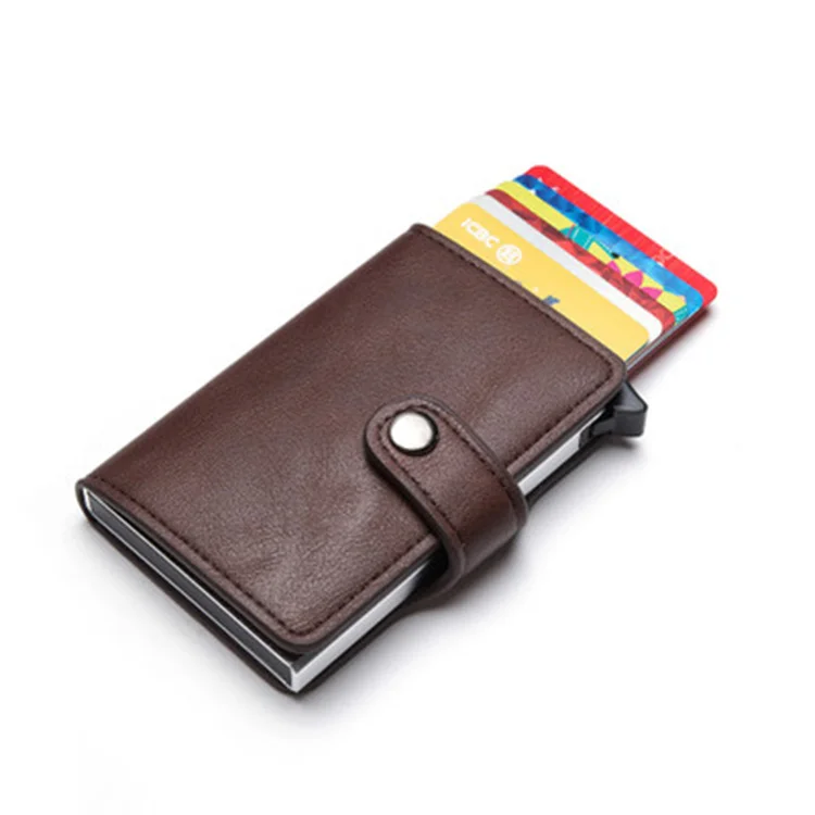 Wholesale Rfid Block Mem Credit Card Holder Wallet Pop Up Pu Leather Cardholders Tarjeteros