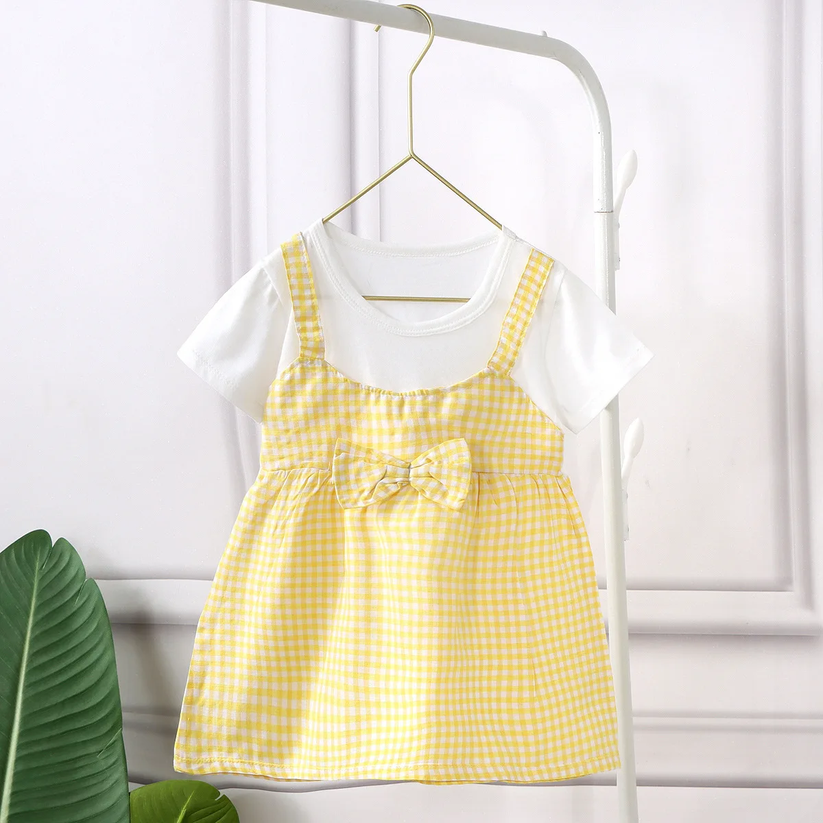 Spring Summer Short Sleeve Toddler Little Girl Party Dress 2 Year Old Girl Dress Cotton Toddler Girls Summer Dresses