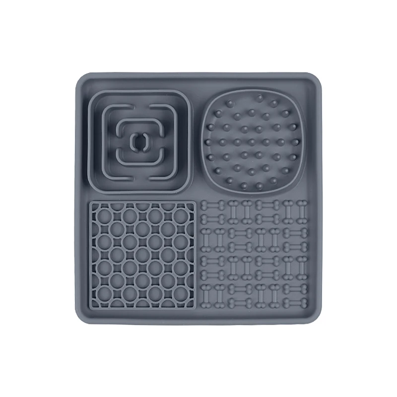 20*20 CM New Design Dog Lick Mats Dogs Pets Licking Mat Pad For Silicone Treat Pet Dog Lick Pad