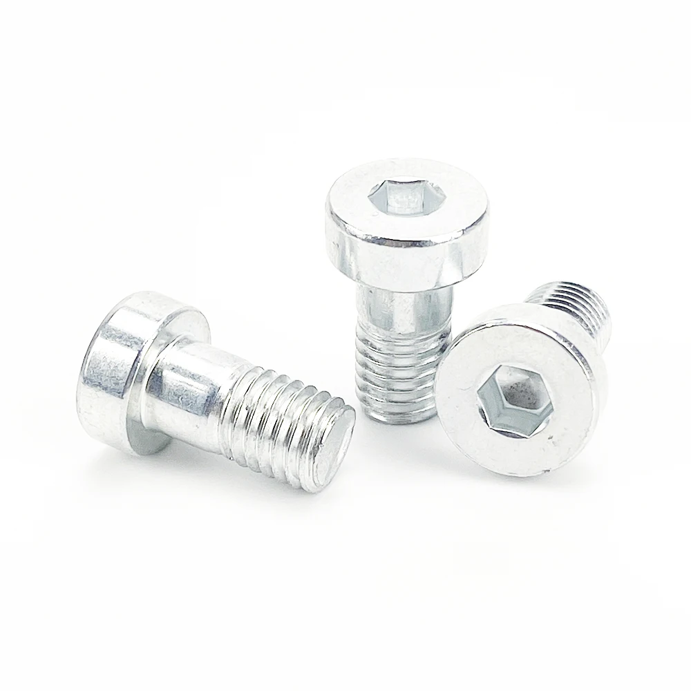Iron manufacturing large rod semi-threaded screws flat head bolts hexagon socket slotted cylindrical head screws