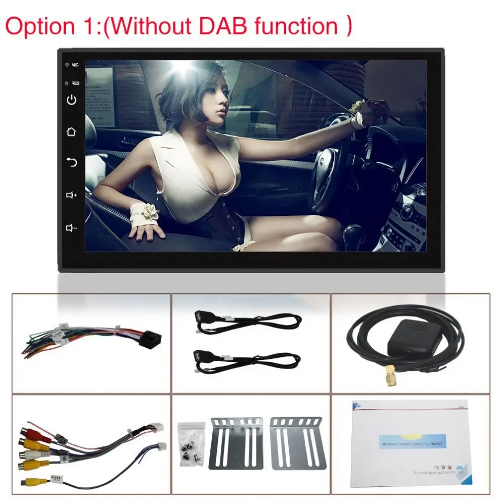 Universal 1 Din Car DVD Player CarPlay 7 Inch Android Car Monitor Mp5 Stereo Video Player Car DVD Radio