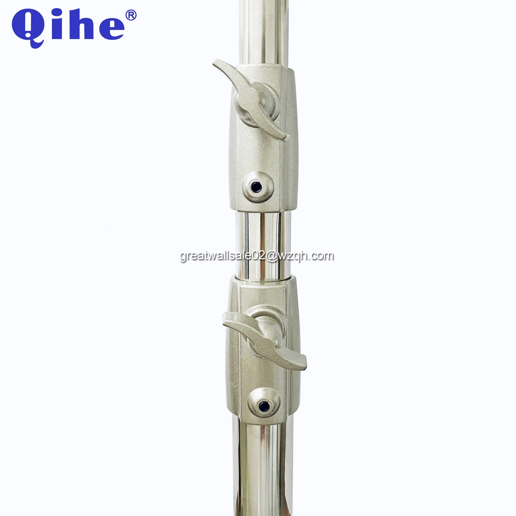 QIHE  QH-J388S,4m Stainless Steel Light Stand, 4 Section,Dia.40/35/30/25mm,10KG Max Load