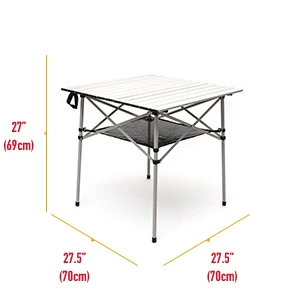 US Warehouse Outdoor Black Portable Folding Aluminum camp table