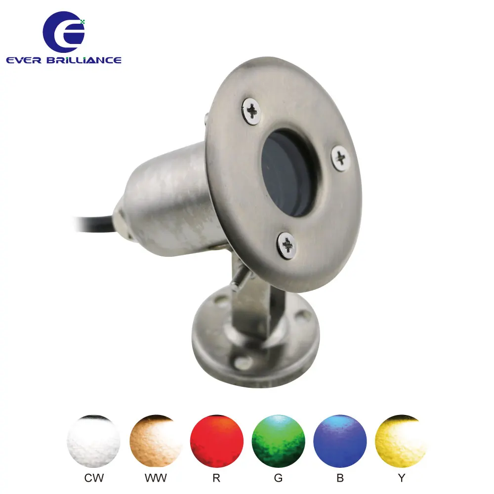 High quality recessed under water lights 24V 1W IP68 led swimming pool lamp