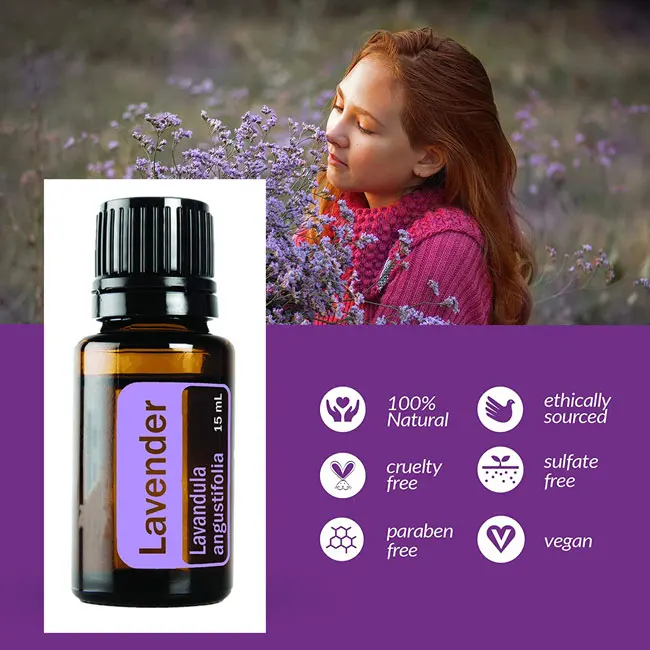 Private Label Natural Organic Vegan Lavender Oil Skin Care Massage Aromatherapy 100% Pure Lavender Essential Oil