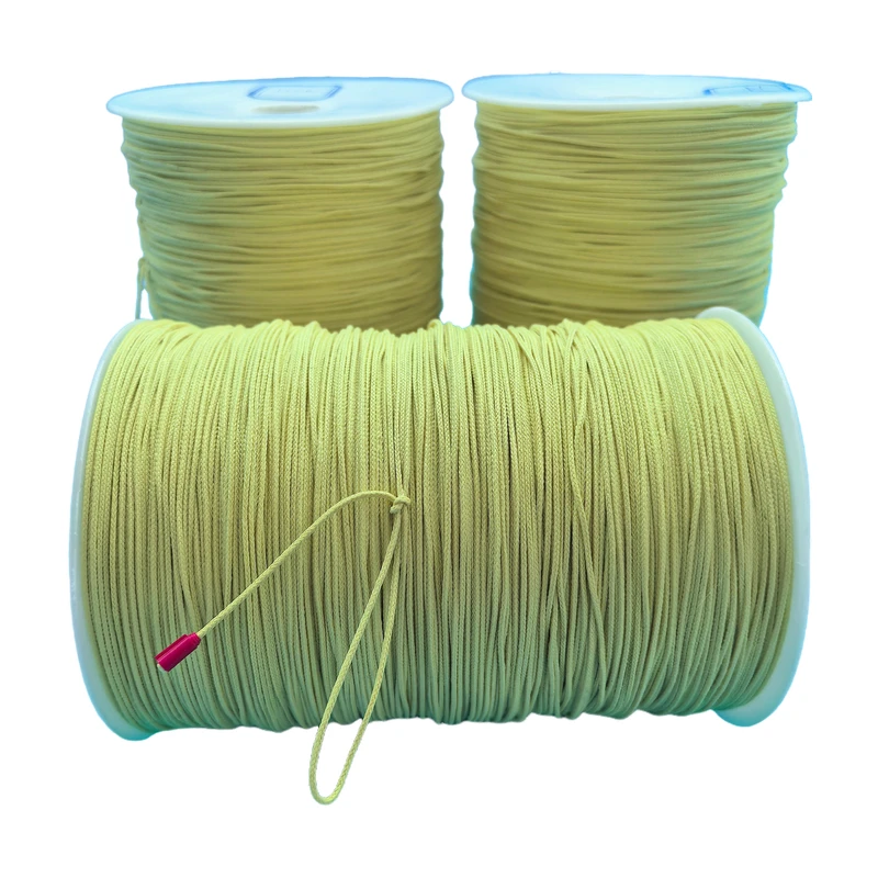 1.0mm 8 Strands High Temperature Resistance Aramid Rope Braided Kevlars Rope kevlar cordsFireproof para aramid yarn fiber thread