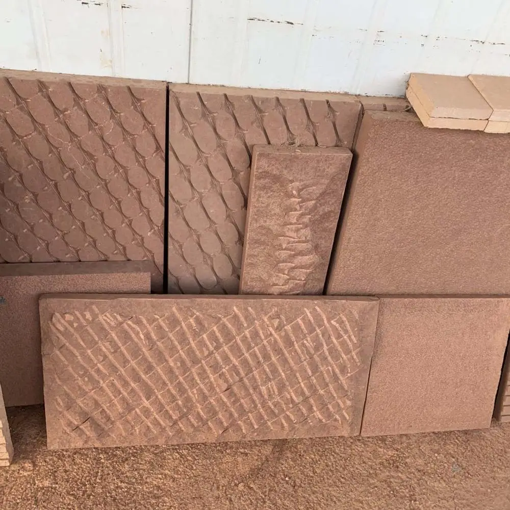 indian red sandstone paving tiles