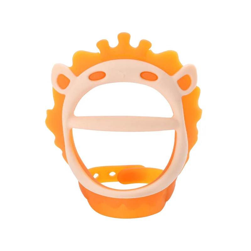 Lion Animal Teether Food Grade Silicone Baby Teether Toy Bracelet Teething Ring Silicon Teether BPA Free