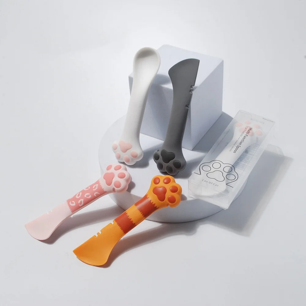 Multifunctional pet cans cat spoons bottle openers puppy feeding cats and dogs accessories feeders spatulas pet tableware