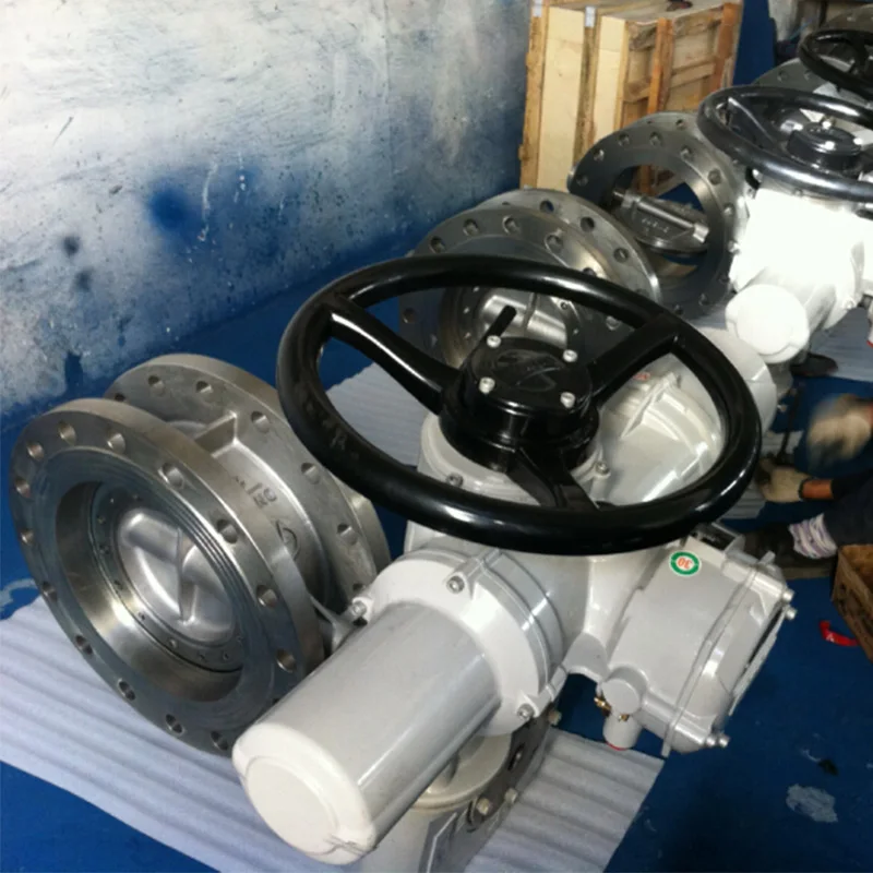 Turbine electro pneumatic High Performance Tripple Offset Butterfly Valve