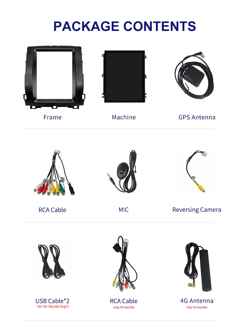 2+32GB Tesla Vertical Android 11 car dvd player Multimedia Carplay autoradio stereo headunit screen For Toyota Prado 120 2002-20