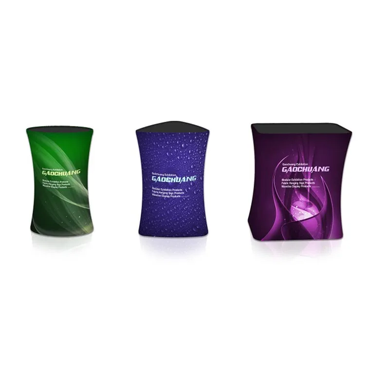 MERIS Exhibition Stand Lifting Fast Screen Show Booth Treasure Floor Folding Box Advertising Front Desk Special-shaped