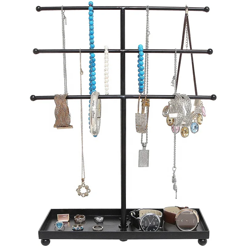 Wholesale Jewelry Organizer Hanging Bracelet Holder Organizer Metal Storage Organizer Bracelet Earrings Holder