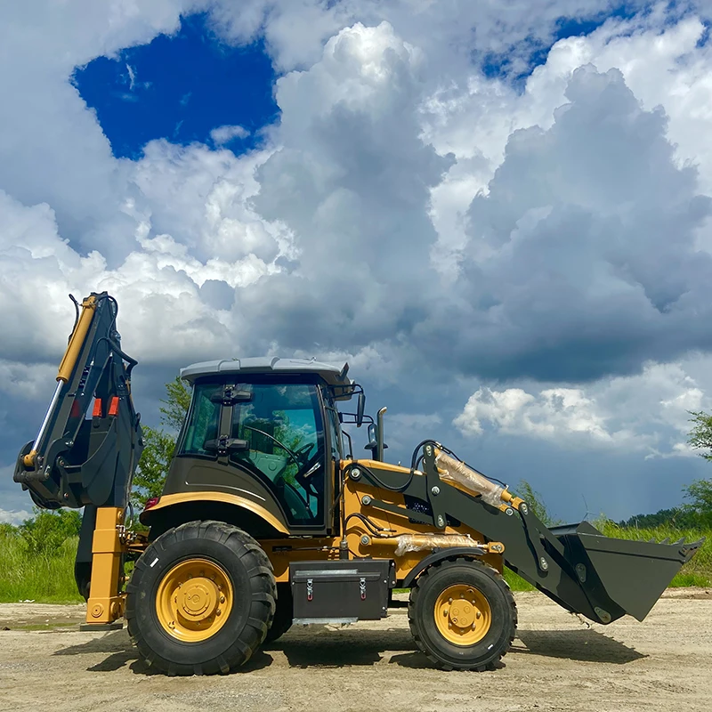 China new euro 5 engine backhoe loader 1 ton 1.5 ton 2.5 ton backhoe excavator loader 4x4 with price