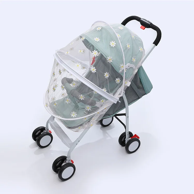 Baby supplies Daisy baby stroller mosquito net full cover type baby summer mosquito repellent