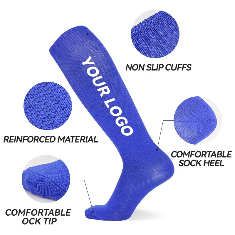 LINGTU bulk trade football socks Super lightweight and breathable knee high long football soccer sock for kids adult calcetines