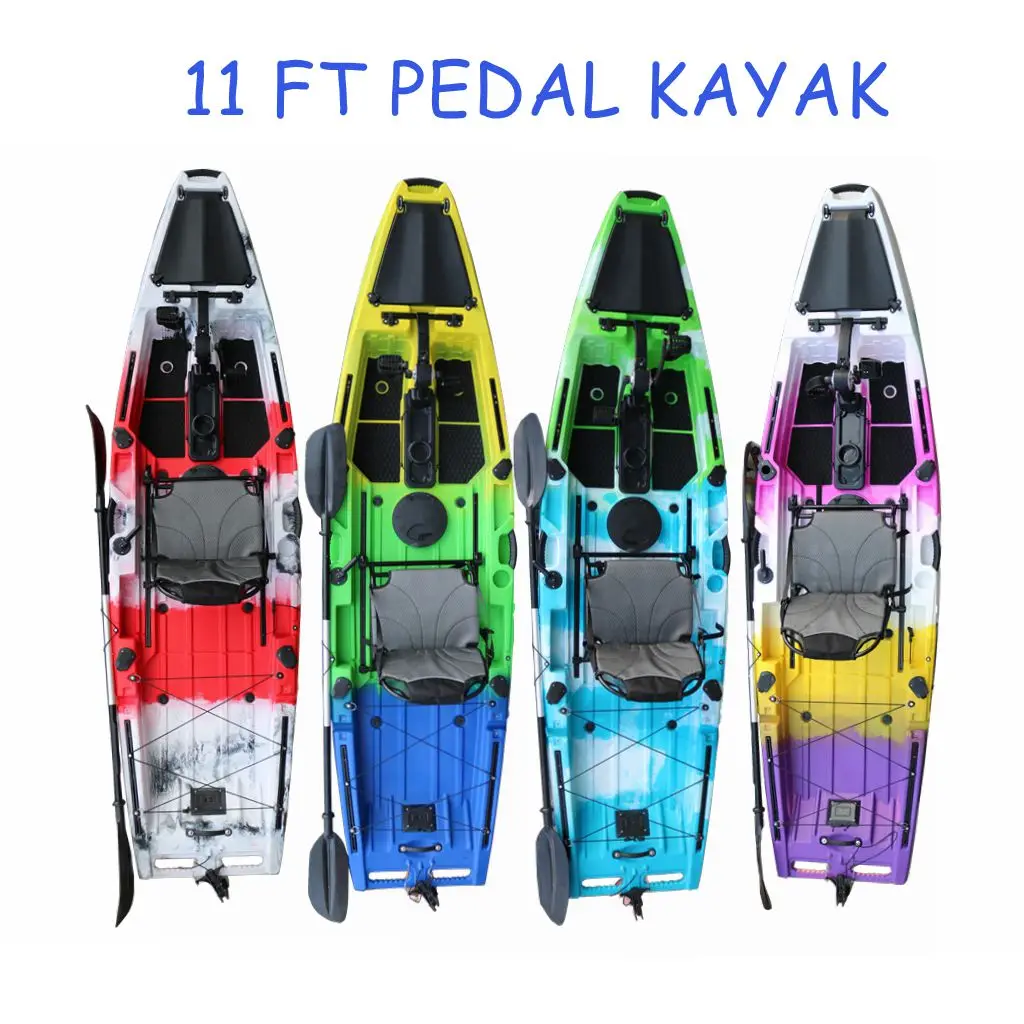 Best Selling Popular High Quality 3.3 M 1 Person Sit On Top Pedal Drive Fishing Kayak Lldpe Material for Sale