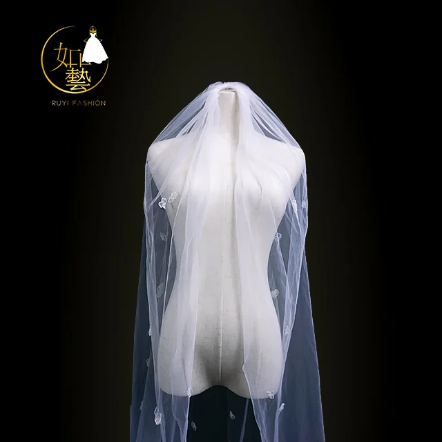 
Ivory white lace wedding headdress wedding headdress 