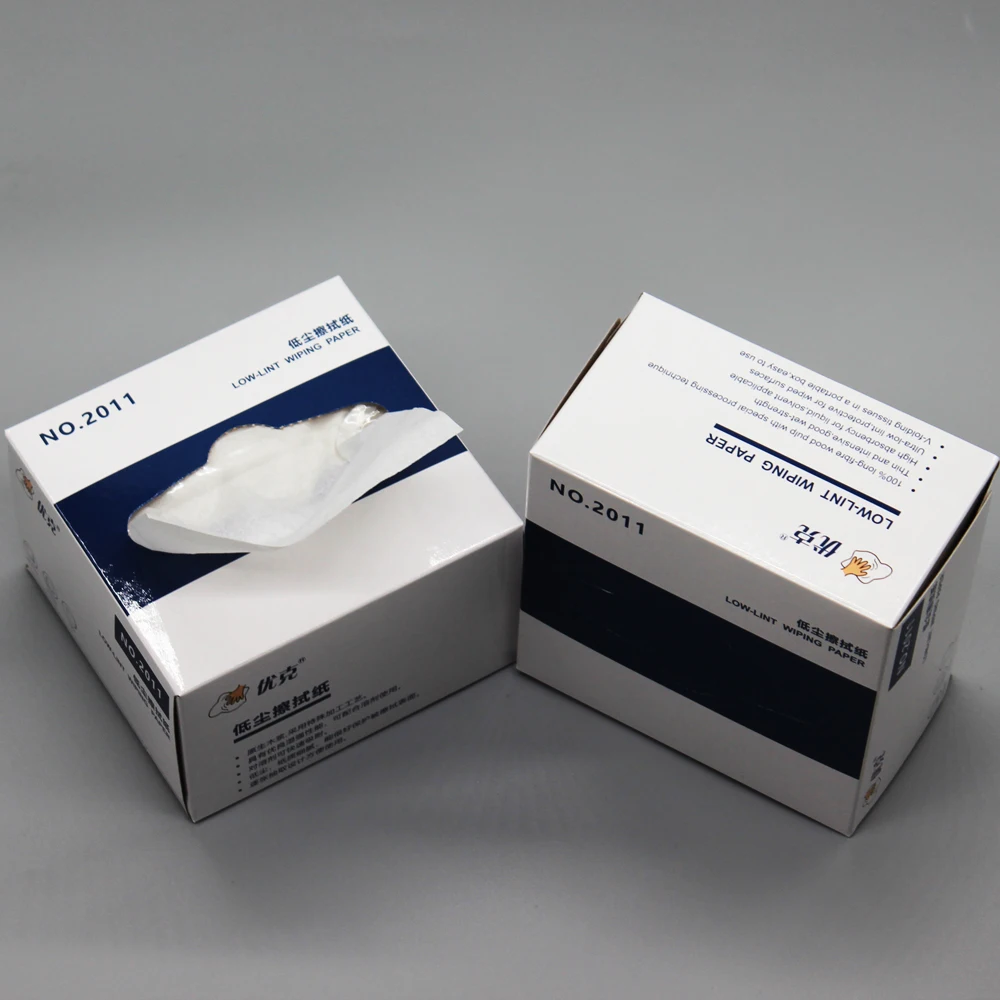 Optical Wiping Paper Pop up Wipes  100% Wood Pulp Paper