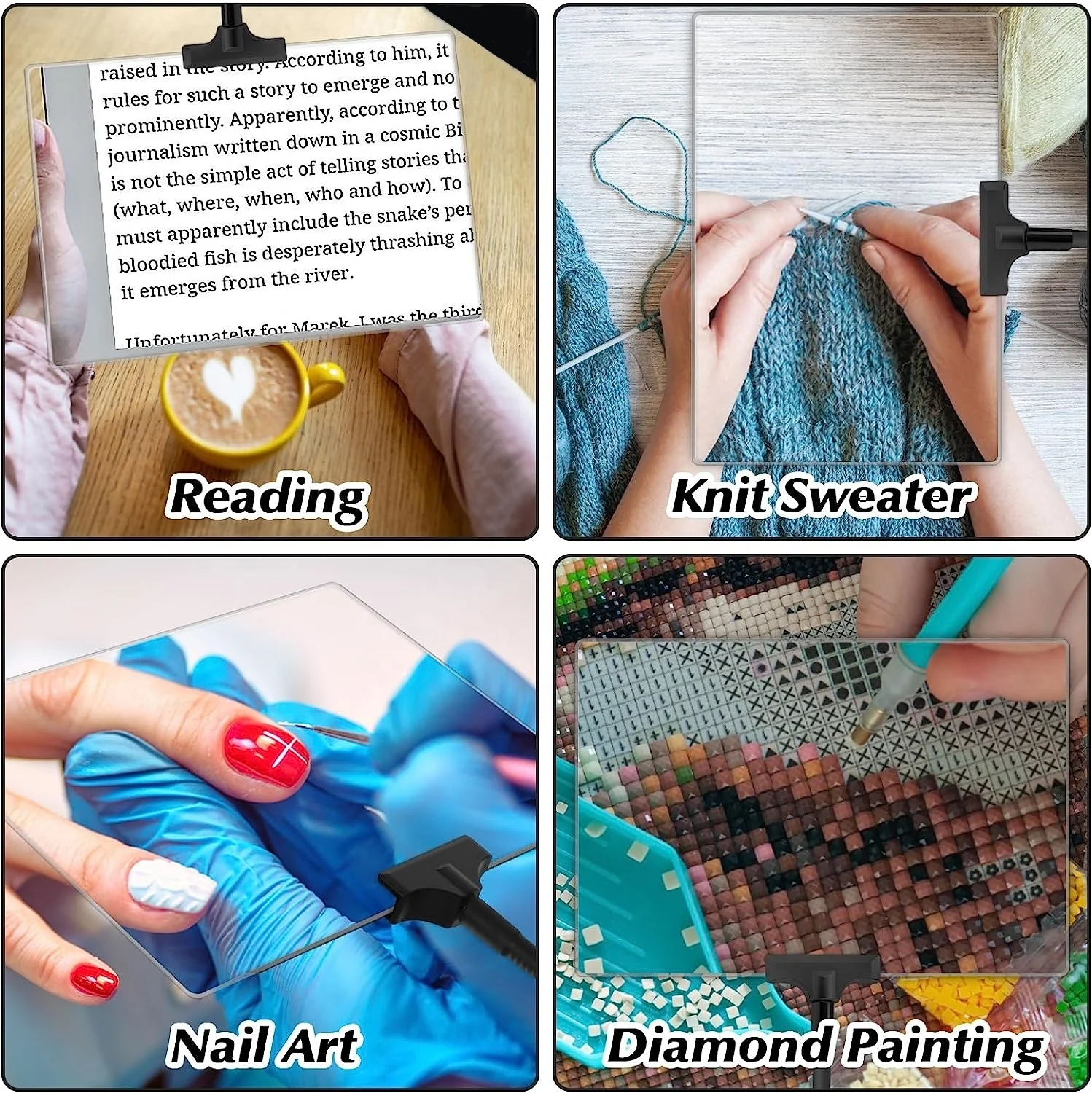 Hot Selling Magnifying Glass Desktop Standing Type Magnifier For Reading Books