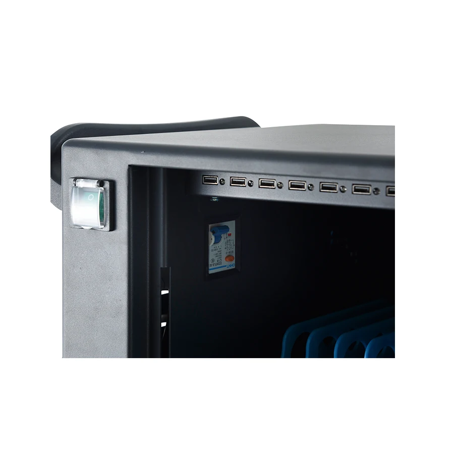 64 Way Metal Door DC Charging Cabinet Tablet Charging Cart With Handle Lock Educational Equipment