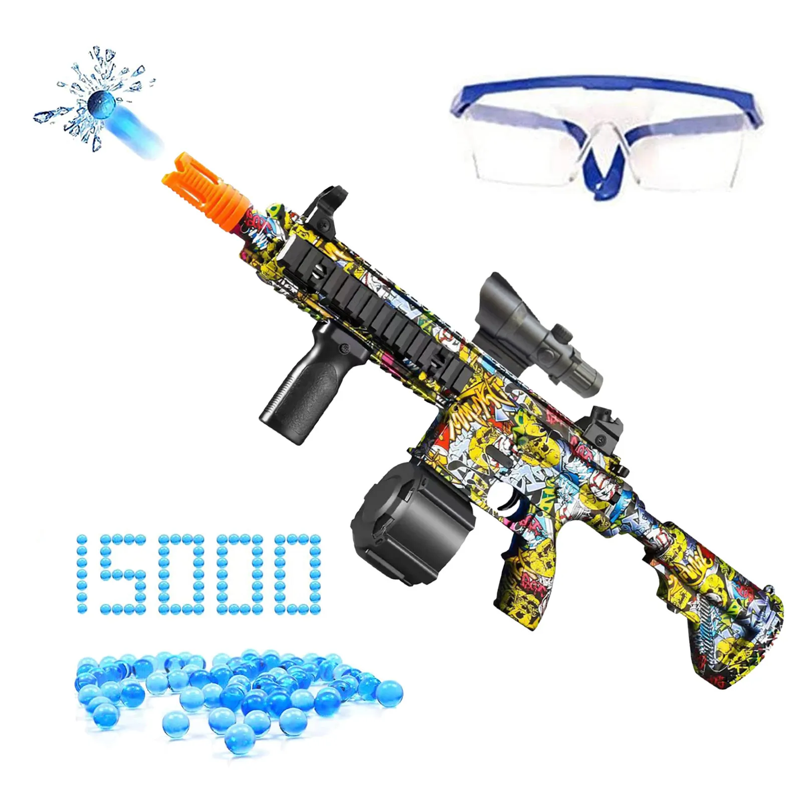 Новый M416 брызги пистолет 2-в-1 гель мяч Blaster с 15000 eco-friendly в воде, детские игрушки, игрушки для улицы