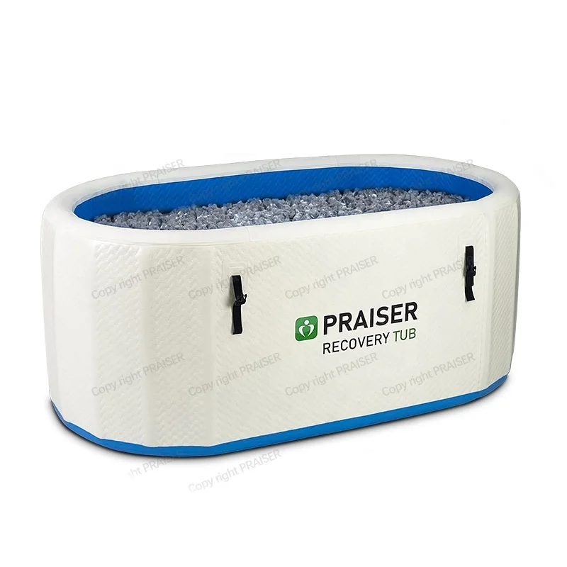 Inflatable Tub Blue Filter Blow Up Ice Bath 1 2 Person Cold Plunge With Chiller