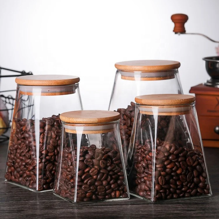 wholesale 350ml,500ml,750ml,950ml borosilicate honey jar glass storage