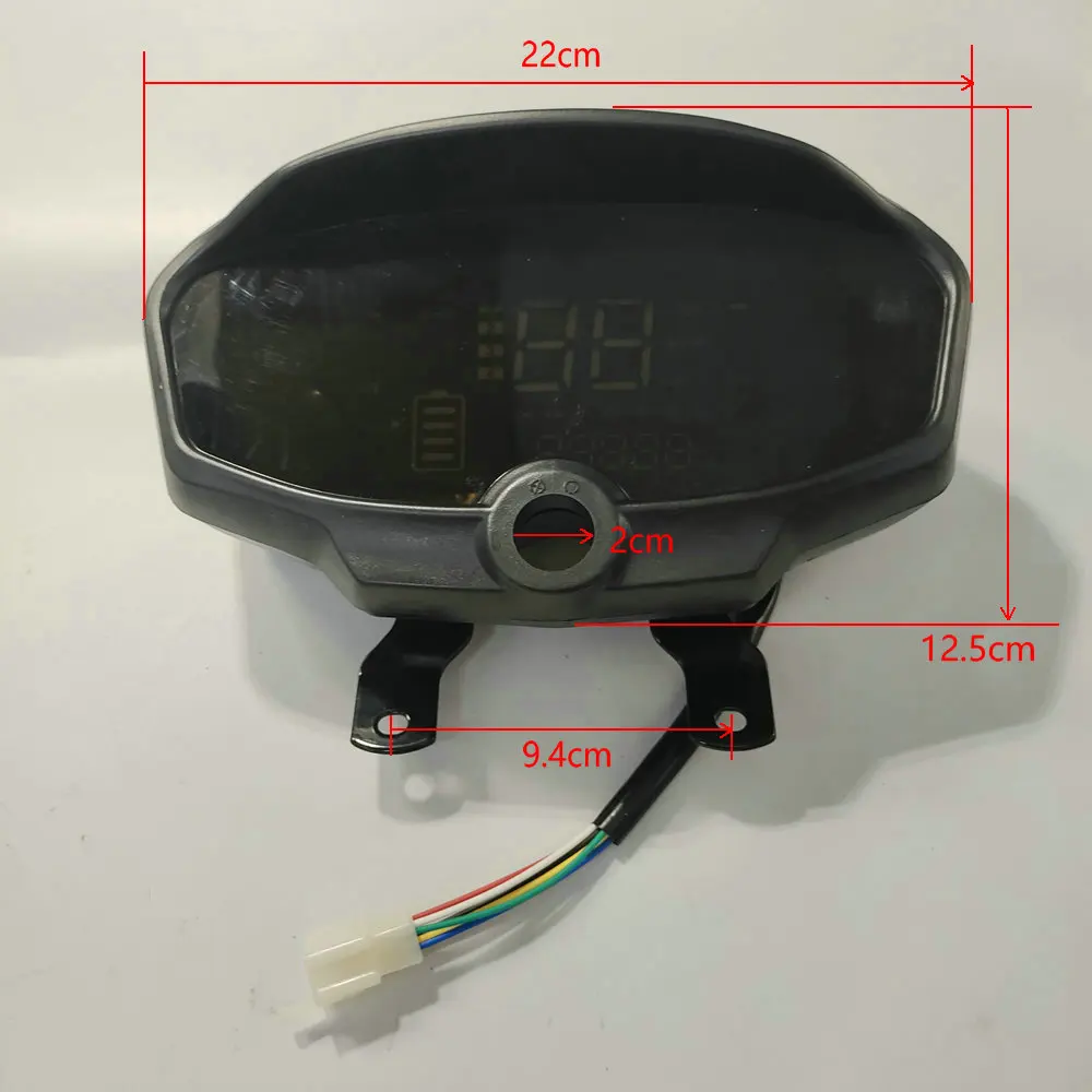 Electric Bicycle Tricycle Instrument Panel 48V60V72V Universal LCD Display Assembly Accessories Battery Speed Mileage