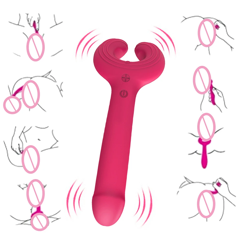 New Design 10-Frequency Three-Point Resonance Locks Up Sperm For Long Periods Of Time G Spot Wand Vibrator For Men