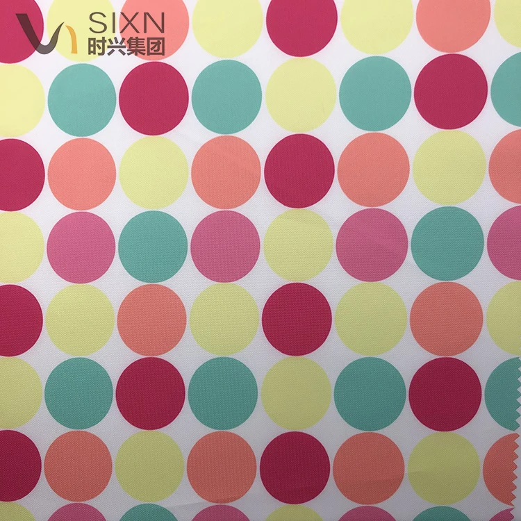 100% Polyester 200D Oxford FDY Woven WR PU Coating WP 950mm Waterproof Digital Print Fabric For Luggage