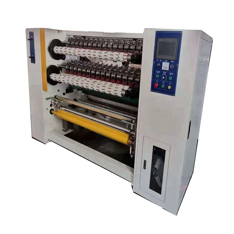 Four shaft high speed super clear bopp,masking tape slitting rewinding machine