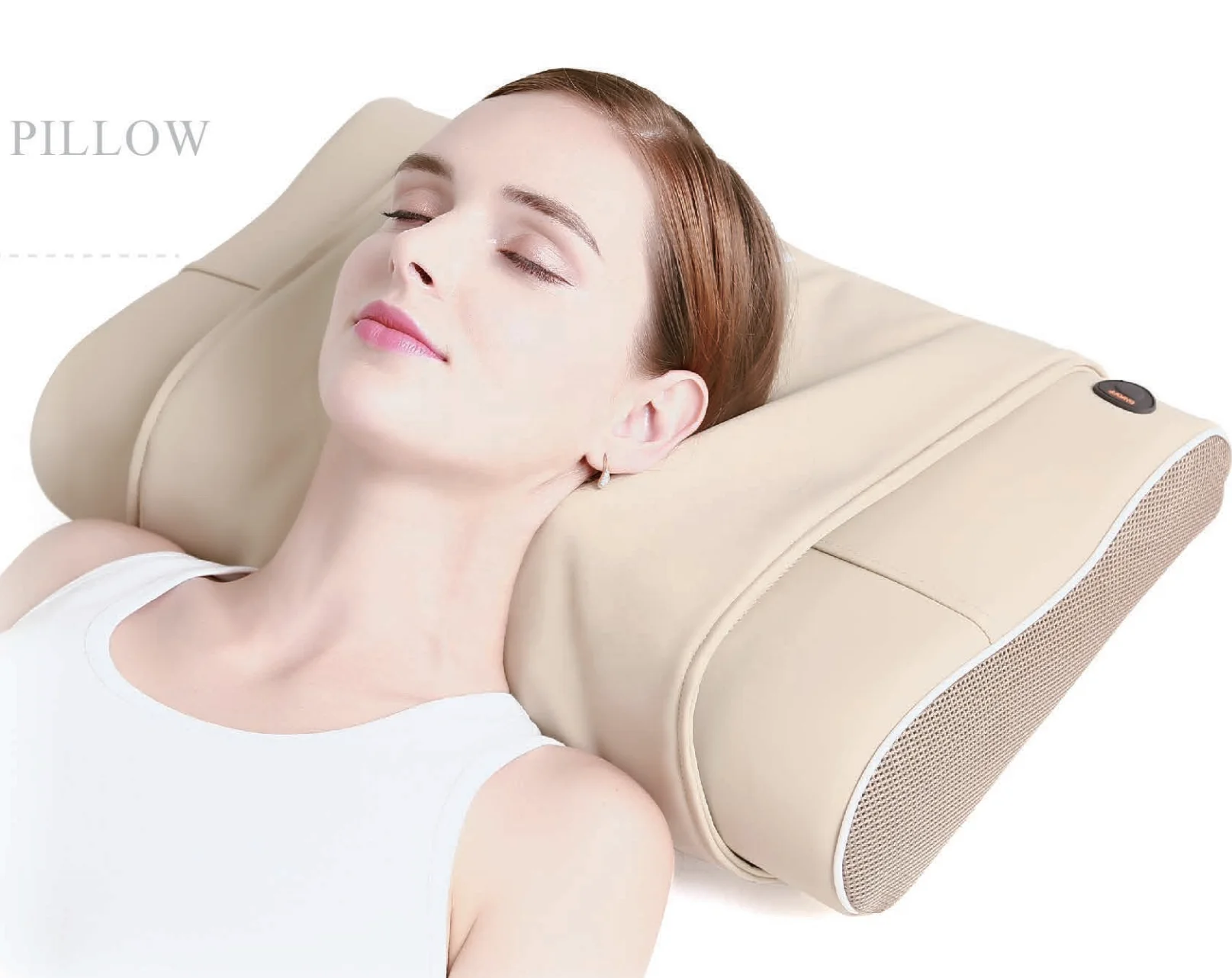 MR-201 Rechargable Kneading and Heating Neck Massage Pillow Neck Massager