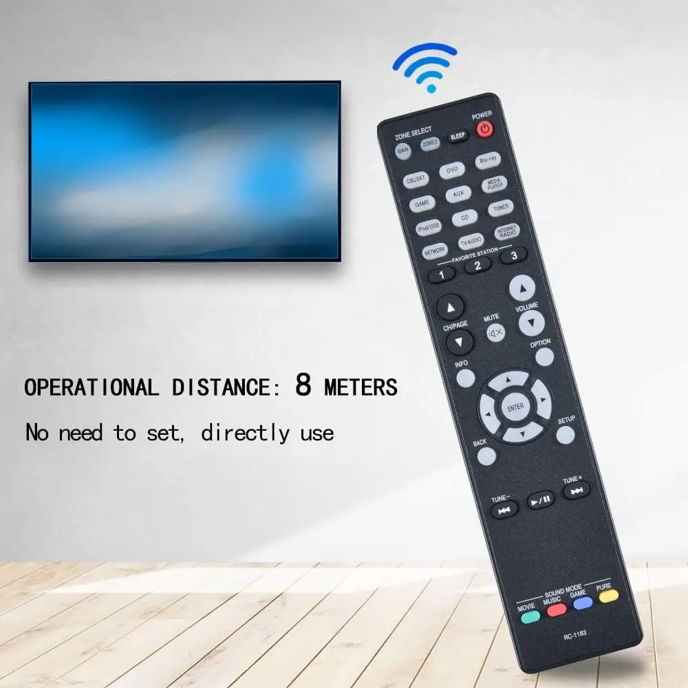 Replacement Remote Control Fit For Denon RC-1183 RC-1189 RC-1196 RC-1193 RC-1192 AVR-S700W AV Receiver RC1183 RC1184 RC1192 RC12