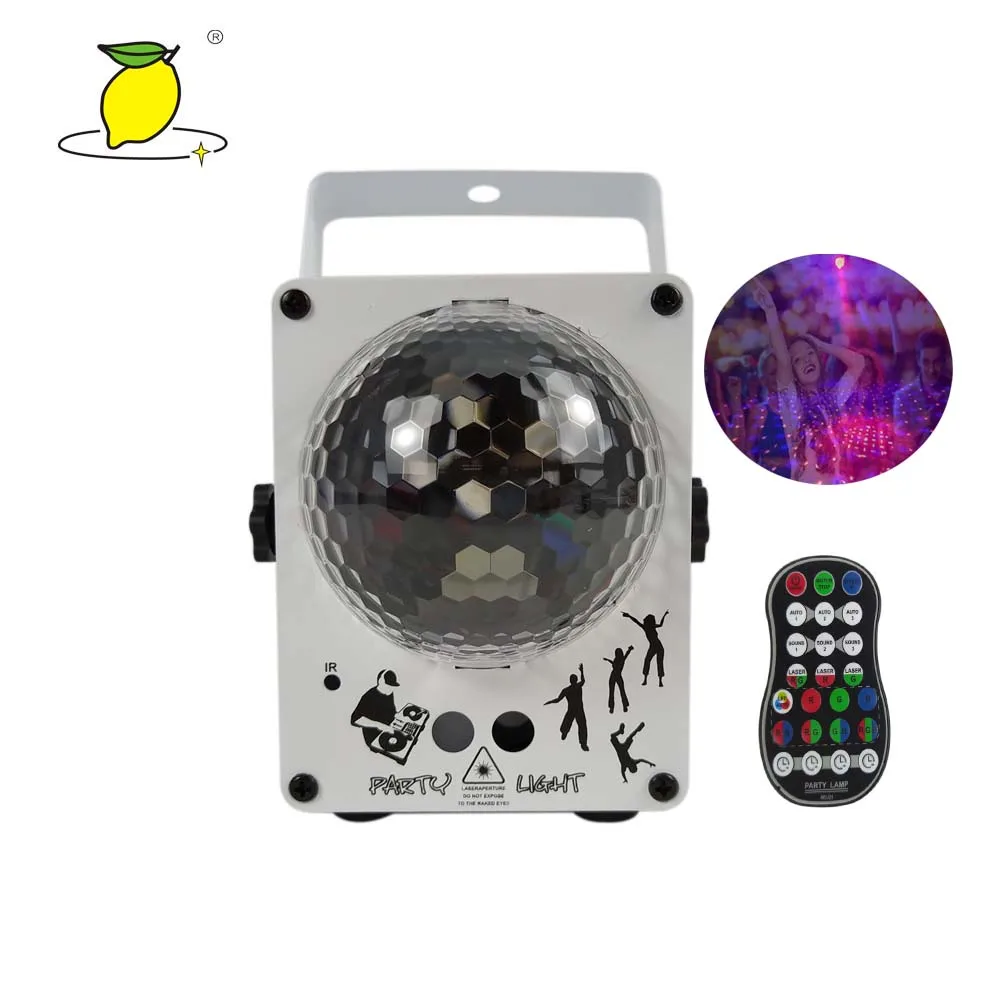 
LED DJ vehicle music speaker Light 60 Patterns Disco Laser projector Magic Ball Lighting for home ktv ball light 