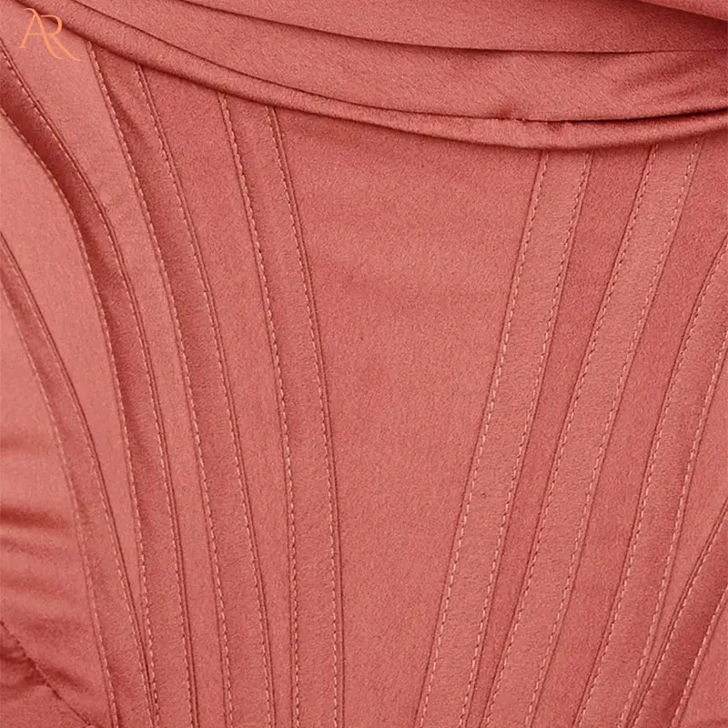 Роскошный атласный корсет средней длины на одно плечо в стиле High street chic