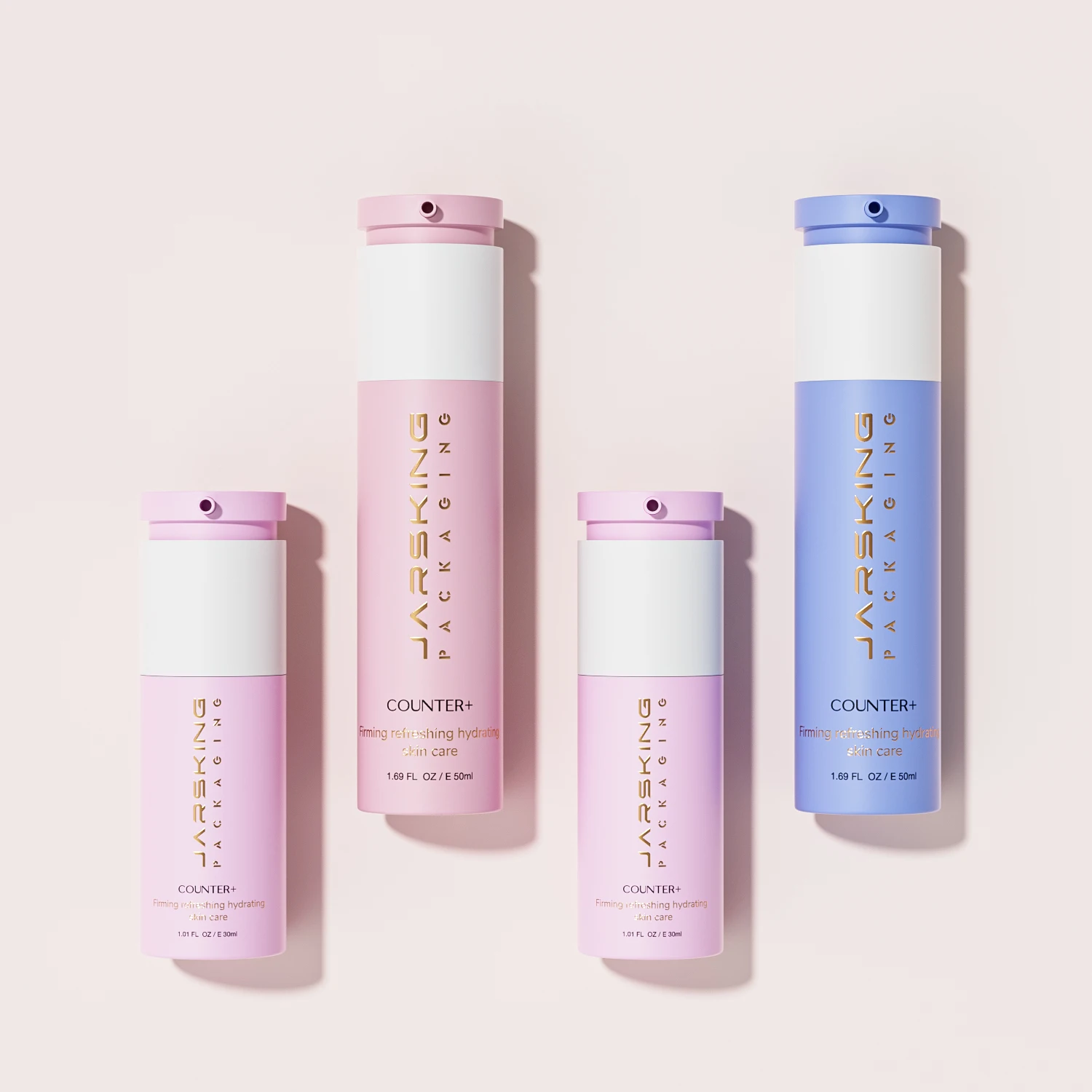 Luxury skincare serum bb cream face cleanser gel sunscreen 30ml PP plastic airless twist lotion pump bottle